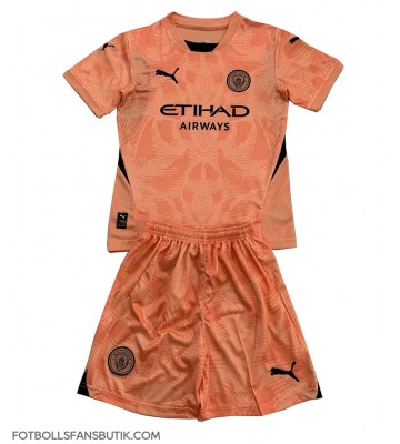 Manchester City Målvakt Replika Bortatröja Barn 2024-25 Kortärmad (+ Korta byxor)